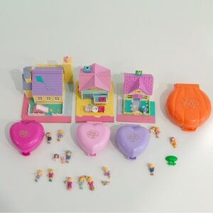 Vintage Polly Pocket Lot – Compacts + Playsets + Figures (As-Is)